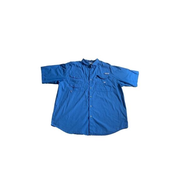 Columbia Bonehead Sport Blue Shirt XL - Picture 4 of 7